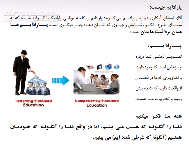 دانلود پارادایم چیست؟ - دانلود کتاب چرا بعضی افراد هرچه بیشتر تلاش می کنند نا موفق ترند؟ - سافت گذر