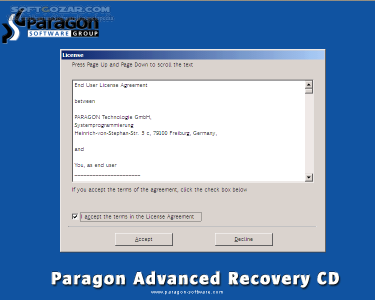 دانلود Paragon Drive Backup Server v10.0.10444 + Advanced Recovery CD - دانلود نرم افزار CD ریکاوری شرکت پاراگون جهت بکاپ و بازگردانی و انتقال اطلاعات و ... - سافت گذر