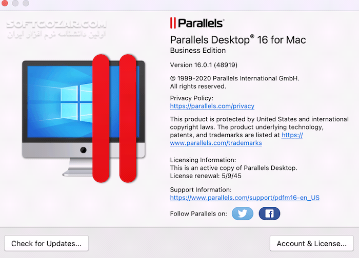 دانلود Parallels Desktop Business Edition 18.1.0.53311 macOS / 17.1.1 / 16.5.0 / 15.1.4 / 14.1.2 / 13.3.1 - دانلود مجازی سازی در مک پارالل دسکتاپ - سافت گذر