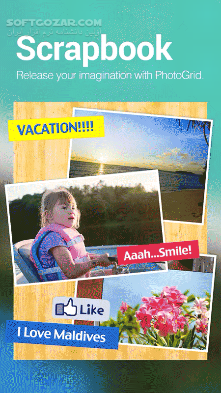 دانلود Photo Grid－Photo Collage Maker Premium 8.81 for Android +3.0 - دانلود ترکیب تصاویر برای اندروید - سافت گذر