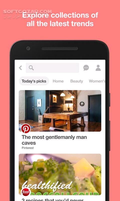 دانلود Pinterest 14.0.0 Final For Android +8.0 - دانلود پینترست برای اندروید - سافت گذر
