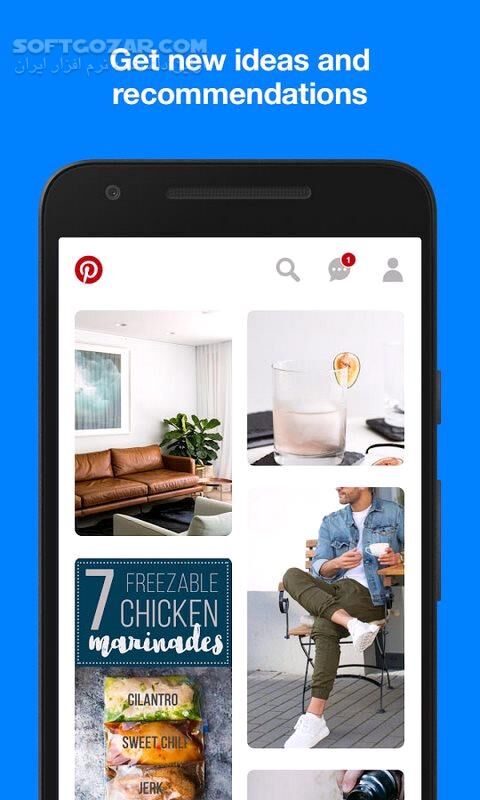 دانلود Pinterest 14.0.0 Final For Android +8.0 - دانلود پینترست برای اندروید - سافت گذر