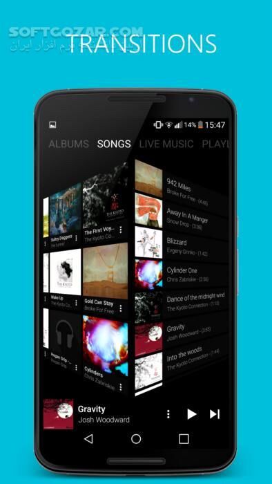 دانلود Pixel Music Player 5.8.1 for Android +4.1 - دانلود پلیر پیکسل برای اندروید - سافت گذر