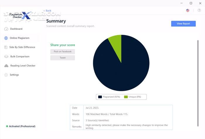 دانلود Plagiarism Checker X Business 9.0.4 - دانلود تشخیص سرقت ادبی - سافت گذر