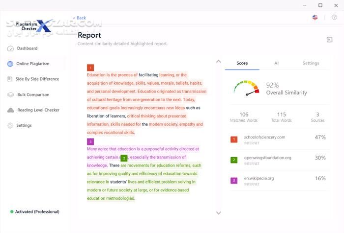 دانلود Plagiarism Checker X Business 9.0.4 - دانلود تشخیص سرقت ادبی - سافت گذر