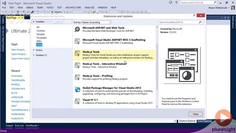 دانلود Pluralsight - Node.js for .NET Developers - دانلود فیلم آموزش نود.جی‌اس ویژه‌ی توسعه‌دهندگان دات‌نِت - سافت گذر