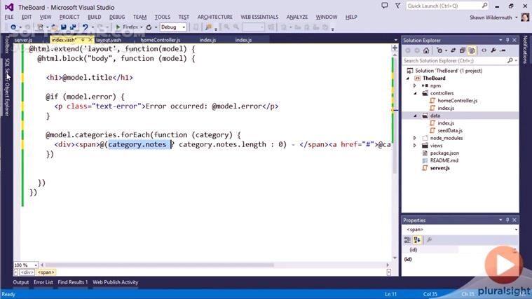 دانلود Pluralsight - Node.js for .NET Developers - دانلود فیلم آموزش نود.جی‌اس ویژه‌ی توسعه‌دهندگان دات‌نِت - سافت گذر