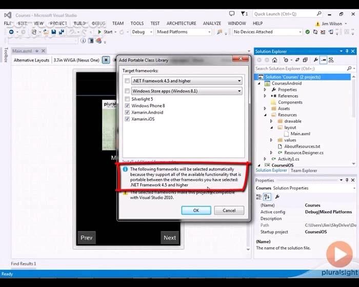 دانلود Pluralsight - Cross Platform iOS/Android with Visual Studio and C# - Part 1-2 - دانلود آموزش تصویری برنامه‌نویسی و ایجاد برنامه‌های چندپلتفُرمی آی‌او‌اِس و اندروید با ویژوال استودیو و سی‌شارپ - بخش 1-2 - سافت گذر