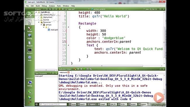 دانلود Pluralsight - Qt Quick Fundamentals - دانلود فیلم آموزش آشنای با فریم‌ورک کیوت کوییک - سافت گذر