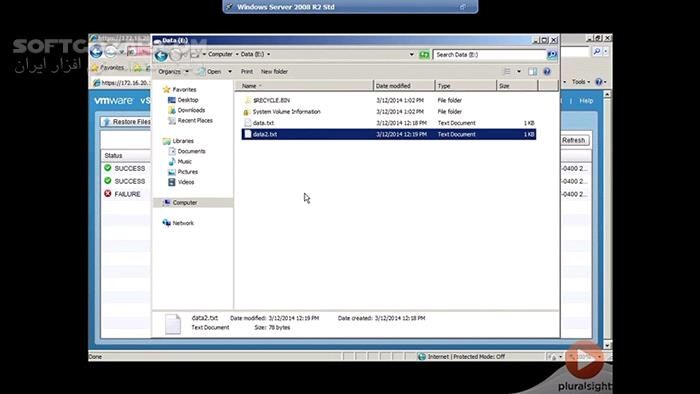 دانلود Pluralsight - VMware vSphere Data Protection - دانلود فیلم آموزش محافظت، پشتیبان‌گیری و بازیابی داده‌های vSphere  - سافت گذر