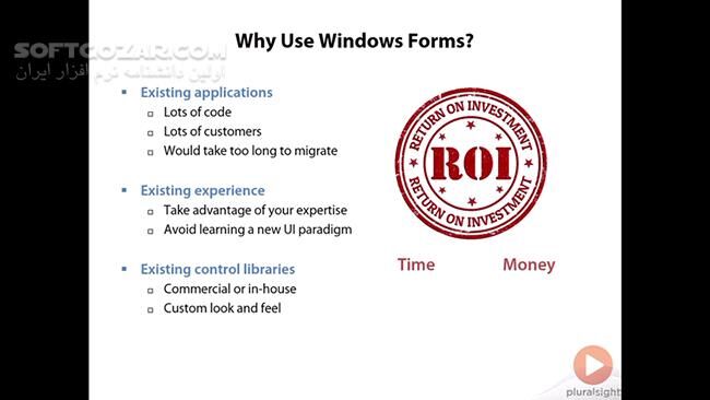 دانلود Pluralsight - Windows Forms Best Practices - دانلود فیلم آموزش و تمرین توسعه‌ی برنامه‌های کاربردی ویندوزی - سافت گذر