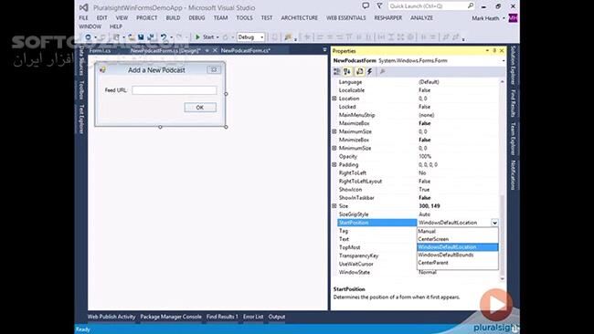 دانلود Pluralsight - Windows Forms Best Practices - دانلود فیلم آموزش و تمرین توسعه‌ی برنامه‌های کاربردی ویندوزی - سافت گذر