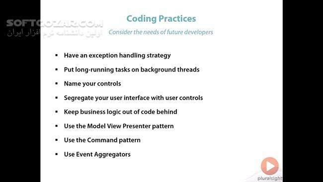 دانلود Pluralsight - Windows Forms Best Practices - دانلود فیلم آموزش و تمرین توسعه‌ی برنامه‌های کاربردی ویندوزی - سافت گذر