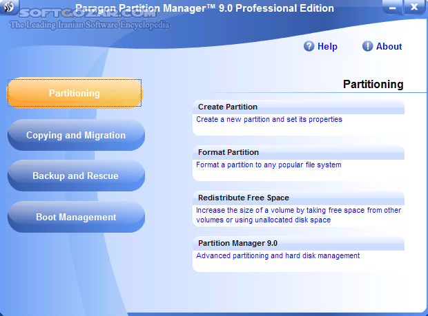 دانلود Paragon Partition Manager 11 Server v10.0.10.11287 Retail x86/x64 - دانلود نرم افزار قدرتمند پارتیشن بندی نسخه ی سرور - سافت گذر