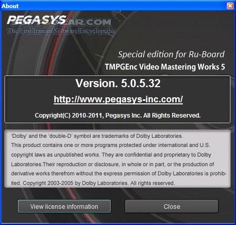 دانلود TMPGEnc Video Mastering Works 5.0.6.38 Retail + Portable - دانلود نرم افزار تبدیل فیلم ضبط شده توسط گیرنده های دیجیتالی - سافت گذر