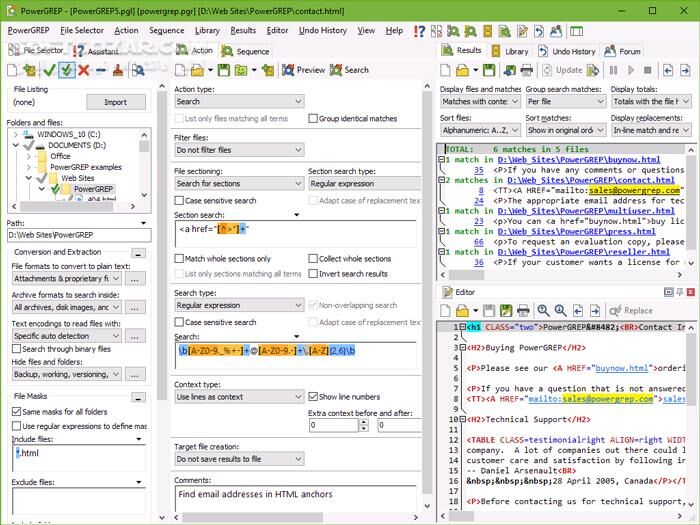 دانلود PowerGREP 5.3.7 - دانلود جستجوی پیشرفته - سافت گذر