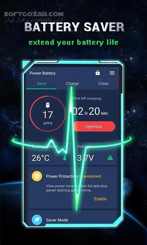 دانلود Power Battery 1.9.8.1 for Android +4.1 - دانلود پاور باتری برای اندروید - سافت گذر