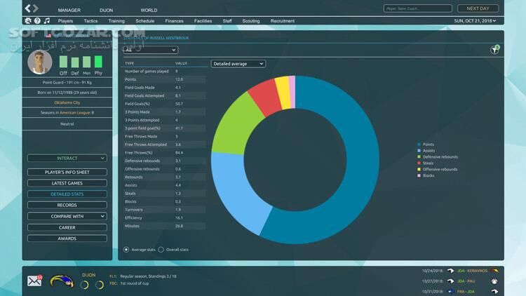 دانلود Pro Basketball Manager 2019 + Updates - دانلود بازی مدیریت بسکتبال برای کامپیوتر - سافت گذر