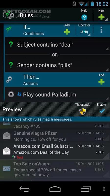 دانلود ProfiMail Go 4.30.01 for Android +2.3 - دانلود برنامه مدیریت ایمیل پروفیل میل برای اندروید - سافت گذر