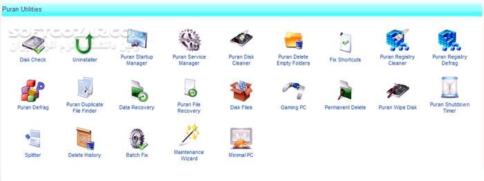 دانلود Puran Utilities 3.12 - دانلود مجموعه ابزار برای بهینه‌سازی ویندوز - سافت گذر