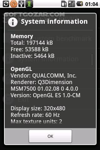 دانلود Quadrant Professional Edition 2.1.1 for Android - دانلود بنچمارک قطعات سخت افزاری برای اندروید - سافت گذر