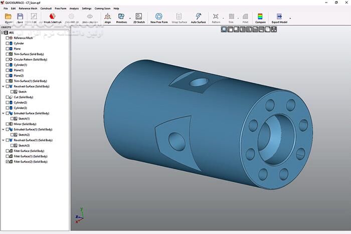 دانلود QuickSurface 2026 v7.9.62 - دانلود معکوس مدل های سه بعدی - سافت گذر