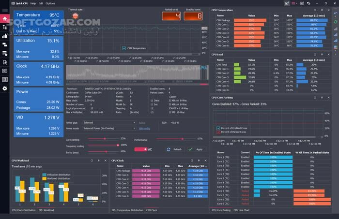 دانلود Quick CPU Pro 5.1.0 (x64) - دانلود تنظیمات پیشرفته سی پی یو - سافت گذر