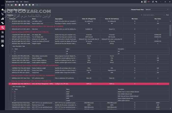 دانلود Quick CPU Pro 5.1.0 (x64) - دانلود تنظیمات پیشرفته سی پی یو - سافت گذر
