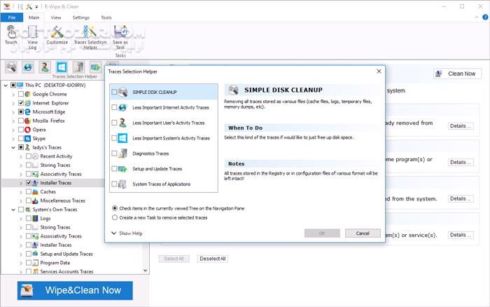 دانلود R-Wipe & Clean 20.0.2541 - دانلود پاکسازی ویندوز - سافت گذر