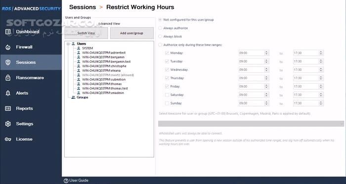 دانلود RDS Advanced Security Ultimate 7.4.10.28 - دانلود حفاظت از ریموت دسکتاپ - سافت گذر