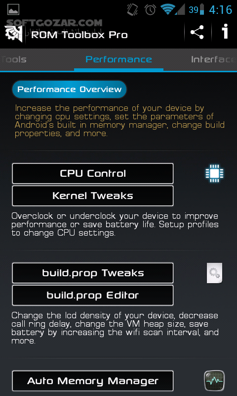 دانلود ROM Toolbox Pro 6.5.1.0 for Android - دانلود ابزار سیستمی برای کنترل کامل اندروید برای اندروید - سافت گذر