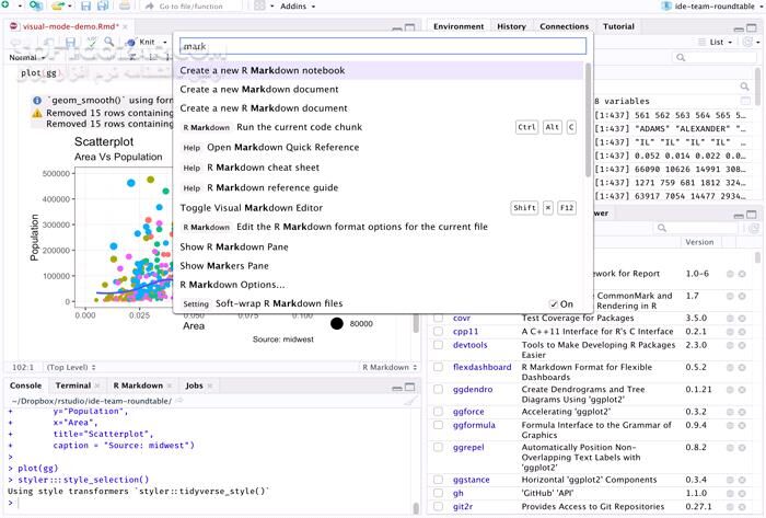 دانلود RStudio v2023.03.1 Build 446 - دانلود محیط توسعه زبان R - سافت گذر