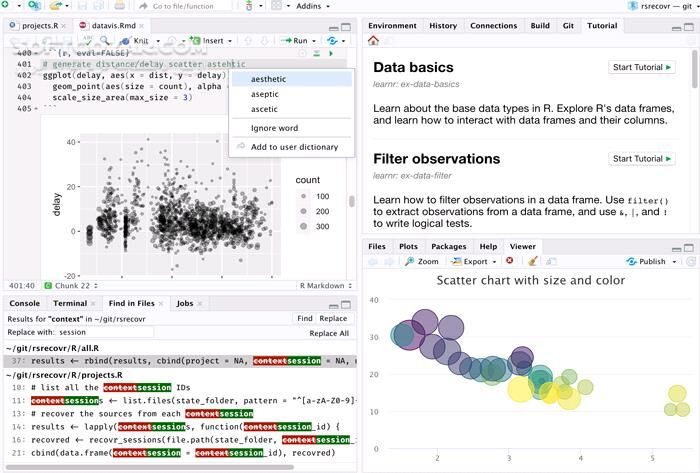 دانلود RStudio v2023.03.1 Build 446 - دانلود محیط توسعه زبان R - سافت گذر