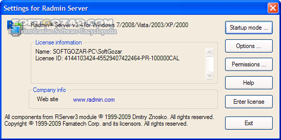 دانلود 3.5 / Radmin 3.4 - دانلود یک نرم افزار قوی برای ارتباط با کامپیوتر راه دور - سافت گذر
