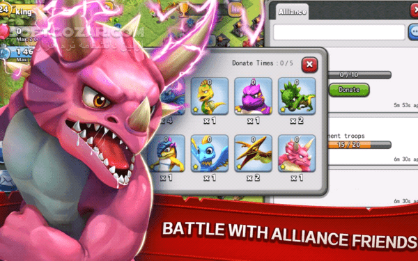 دانلود Raid Of Dino 1.6 for Android +2.2 - دانلود بازی آنلاین و پرطرفدار برای اندروید در سبک استراتژیک برای اندروید - سافت گذر