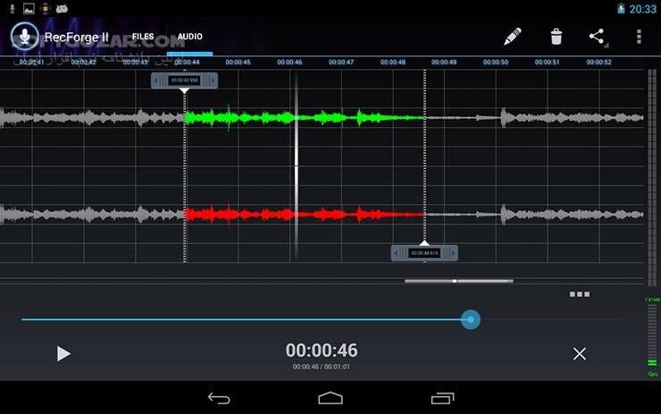 دانلود RecForge II Pro 1.2.8.1g / I Pro 2.1.16 for Android +1.6 - دانلود برنامه ضبط پرقدرت صدا با امکانات بالا برای اندروید - سافت گذر