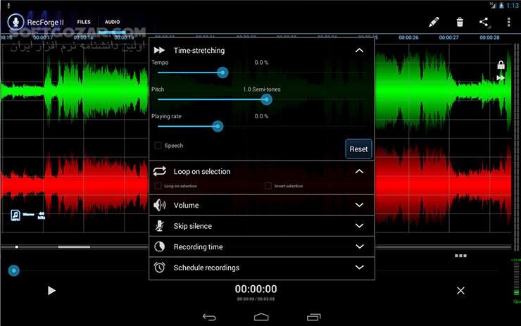 دانلود RecForge II Pro 1.2.8.1g / I Pro 2.1.16 for Android +1.6 - دانلود برنامه ضبط پرقدرت صدا با امکانات بالا برای اندروید - سافت گذر