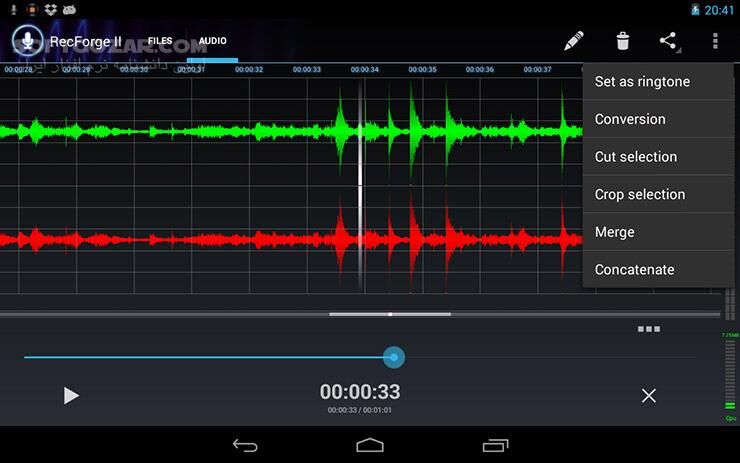 دانلود RecForge II Pro 1.2.8.1g / I Pro 2.1.16 for Android +1.6 - دانلود برنامه ضبط پرقدرت صدا با امکانات بالا برای اندروید - سافت گذر