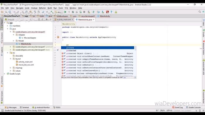 دانلود دورهٔ ویدئویی «آموزش کار با RecyclerView در اندروید» به زبان فارسی - دانلود آموزش ریسایکلر ویو در اندروید - سافت گذر