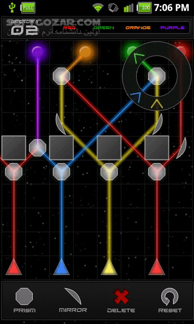 دانلود Refraction Lite 1.8.4 for Android - دانلود بازی فکری با استفاده از لیزر و منشور برای اندروید - سافت گذر