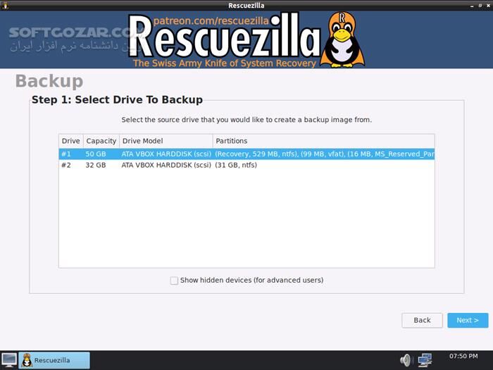 دانلود Rescuezilla 2.5.1 Noble Edition - دانلود پشتیبان گیری از هارد کامپیوتر - سافت گذر