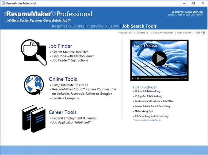 دانلود ResumeMaker Professional Deluxe 20.4.0.7020 - دانلود ساخت رزومه حرفه ای - سافت گذر