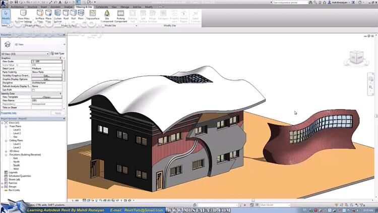 دانلود مجموعه فیلم‌های آموزش فارسی رویت آرشیتکچر Revit Architecture - دانلود آموزش رویت آرشیتکچر - سافت گذر