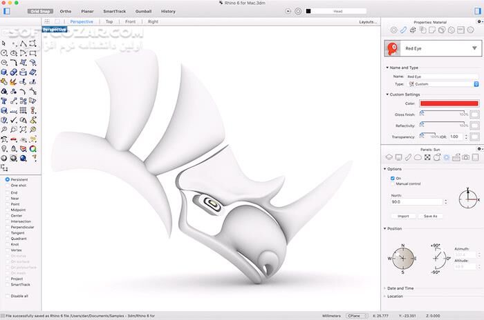 دانلود Rhinoceros 8.26.25349.19001 / macOS - دانلود مدل سازی راینو - سافت گذر