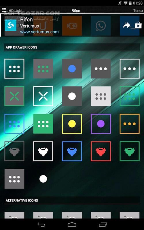 دانلود Rifon Icon 18.6.1 for Adnroid +4.0 - دانلود آیکون برای اندروید - سافت گذر