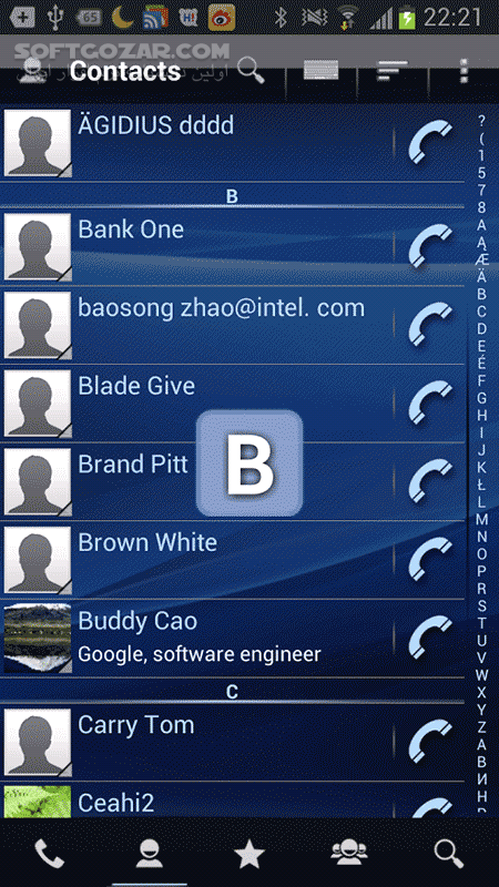 دانلود RocketDial Pro 3.9.7 for Android +2.1 - دانلود شماره گیر موبایل برای اندروید - سافت گذر
