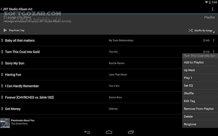 دانلود Rocket Music Player Premium 5.17.8 for Android +4.0 - دانلود راکت موزیک پلیر برای اندروید - سافت گذر