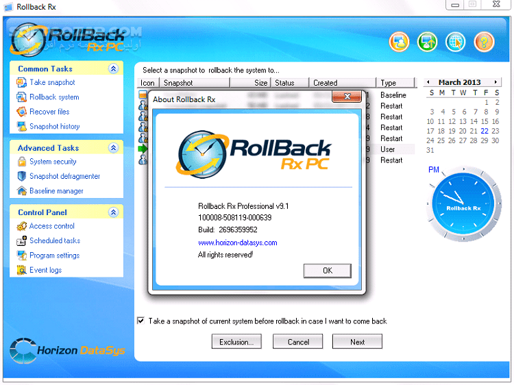 دانلود RollBack Rx Professional 12.9 Build 2710971022 + EndPoint Manager / Server 4.9 - دانلود بکاپ ویندوز - سافت گذر