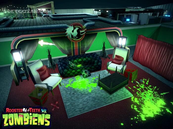 دانلود Rooster Teeth vs. Zombiens - دانلود بازی دندان‌های خروس جنگی علیه زامبی‌ها - سافت گذر