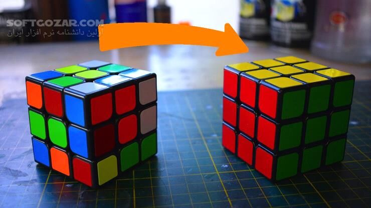 دانلود آموزش تصویری حل مکعب روبیک - دانلود حل مکعب روبیک - سافت گذر